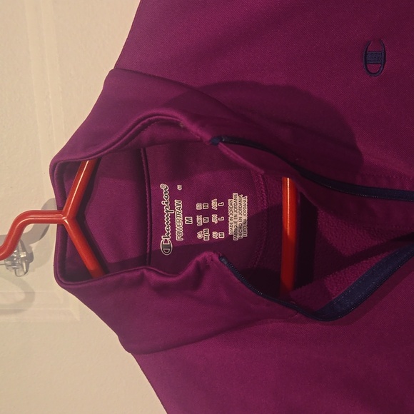 Champion power train duo fold warm ctrl purple blue size medium EUC zip Up - Picture 4 of 9